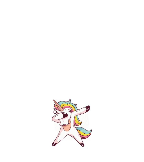 Unicorn DAB model negru pe tricou