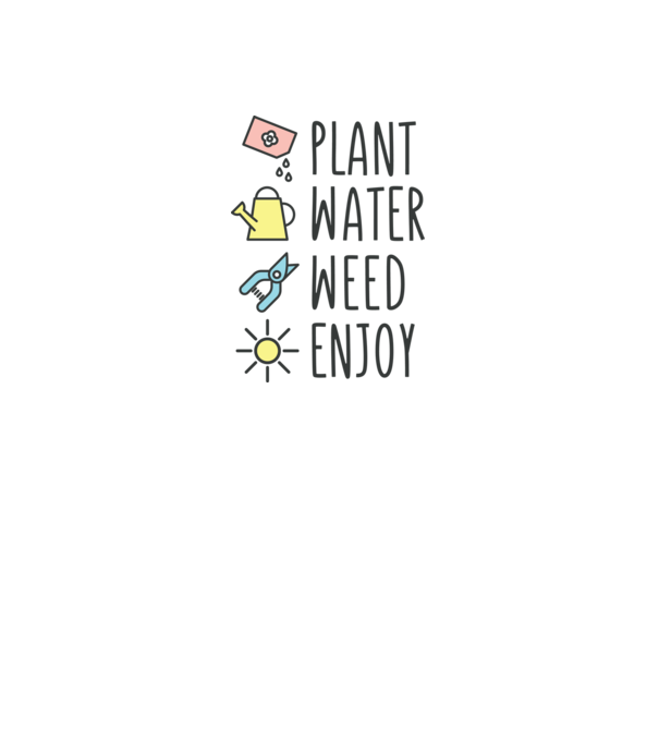 Plant Water Weed Enjoy model gri pe tricou