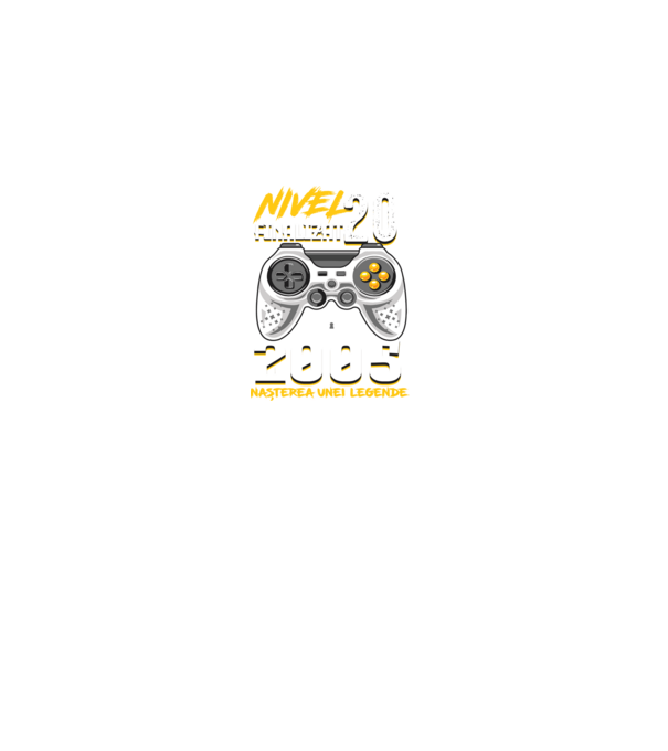 Nivel Finalizat 20 2005 model negru pe tricou