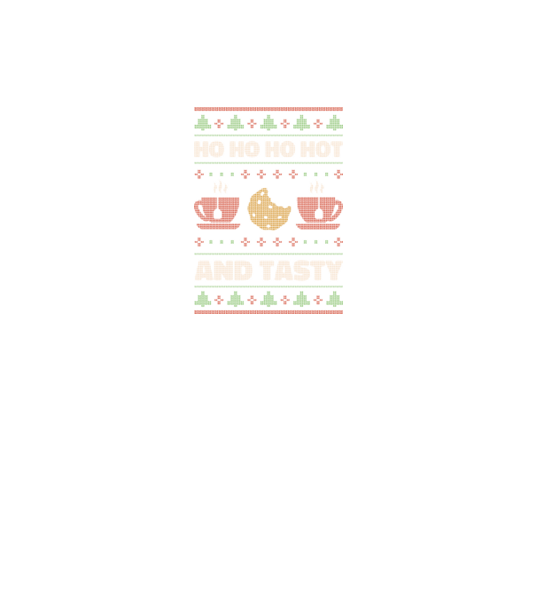 Ho Ho Ho Hot and Tasty Pulovăr urât model negru pe tricou
