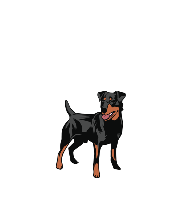 Câine de vânătoare german Terrier model nisipiu pe tricou