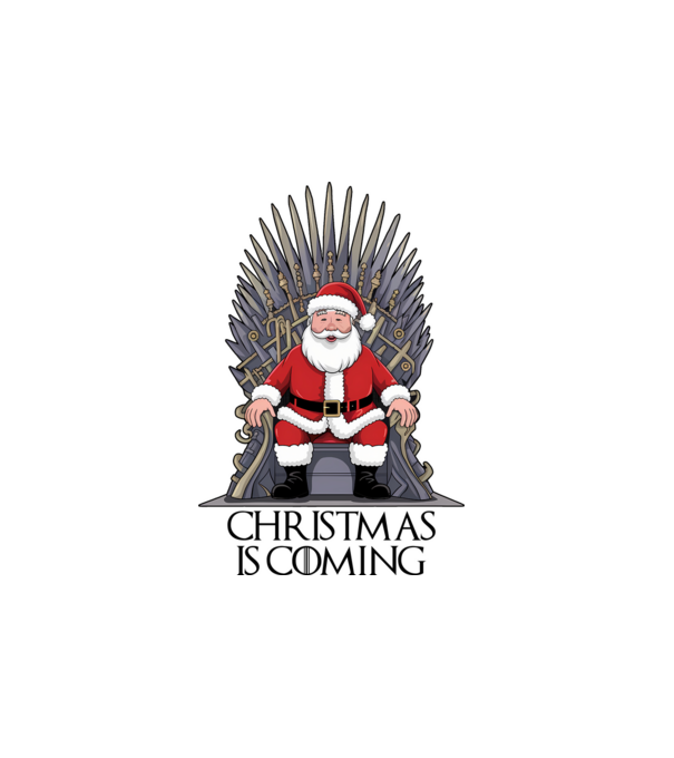 Christmas is Coming Alb model alb pe tricou