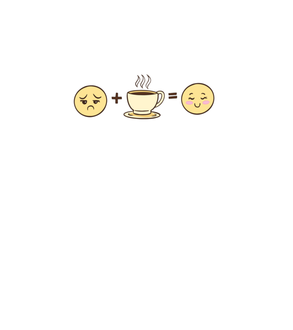 Cafea Fericire model turcoaz pe tricou