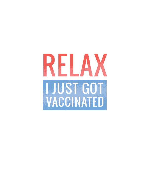 Fii calm, sunt vaccinat model negru pe tricou