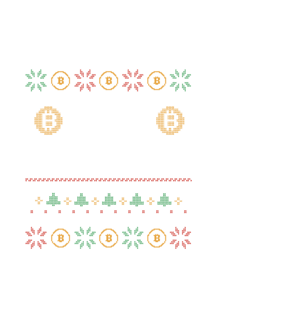 Buy the Dip Bitcoin Ugly Sweater model negru pe tricou