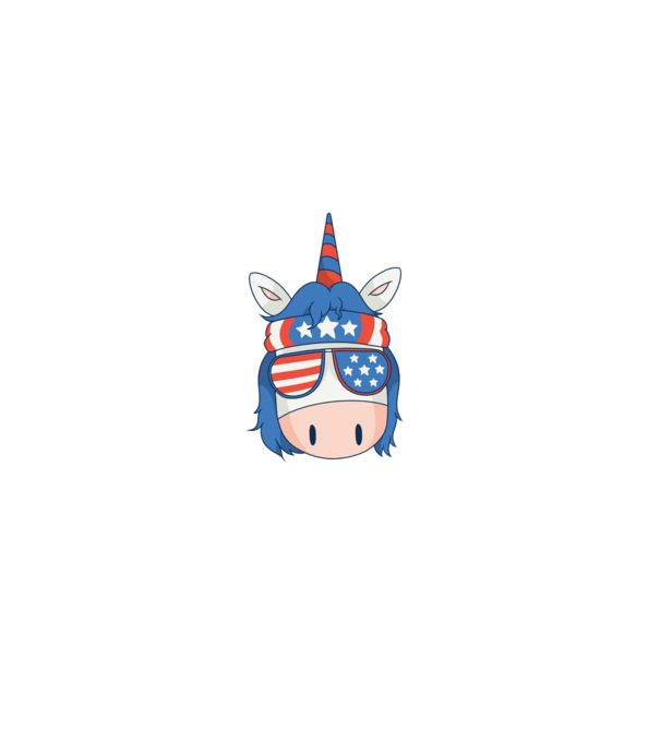 SUA unicorn model negru pe tricou