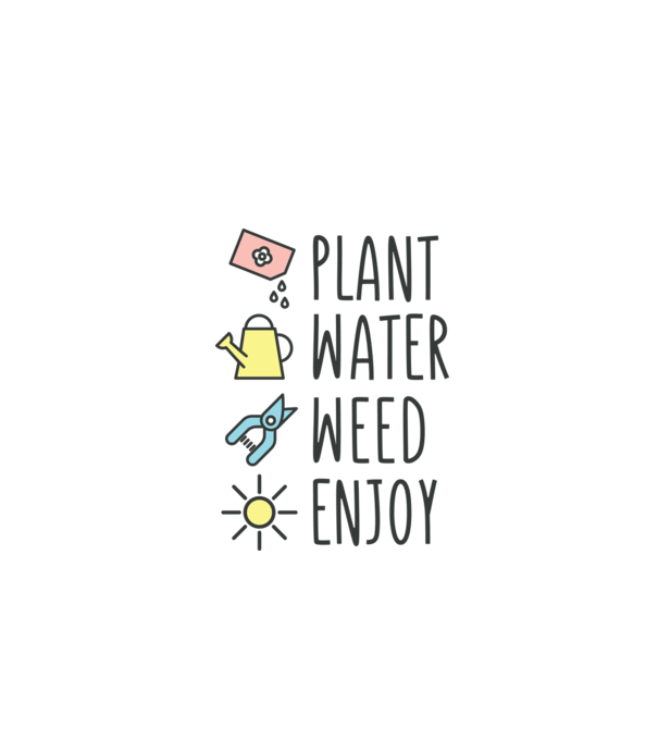 Plant Water Weed Enjoy model gri pe tricou