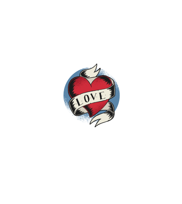 'Love Tatuaj pentru Valentine''s Day' model negru pe tricou