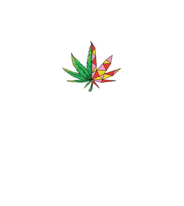 Frunză de marijuana model gri pe tricou