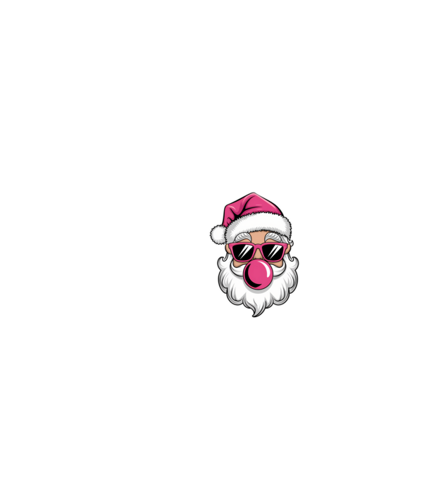 Bubble gum Santa 2 model negru pe tricou