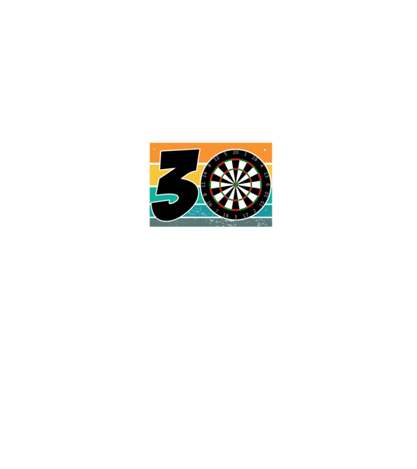 'I''m not 30 I''m double 15 darts birthday' model negru pe tricou