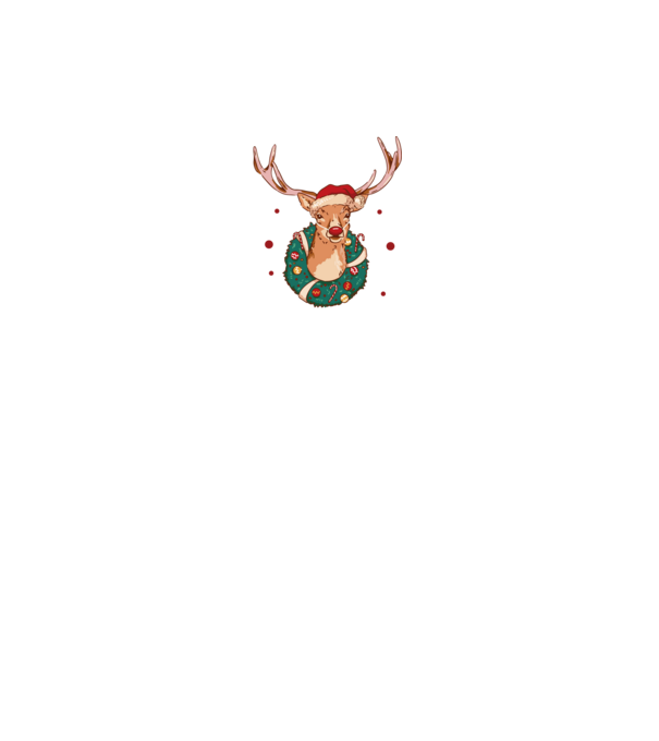 Oh deer, Christmas is here model negru pe tricou