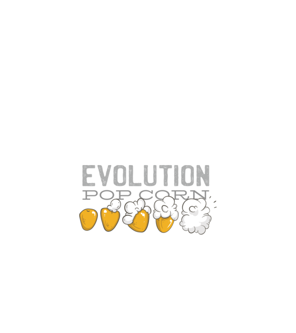 Evoluție Popcorn model negru pe tricou