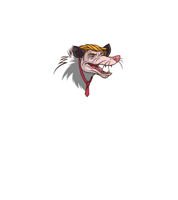 Trump Opossum model gri pe tricou