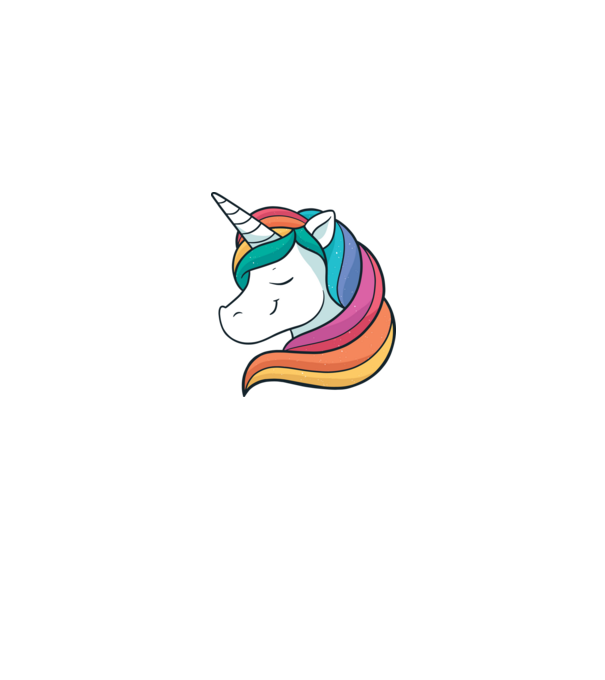 Cap de unicorn model roz deschis pe tricou