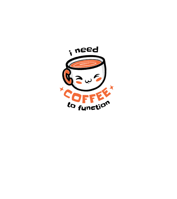 Am nevoie de cafea model alb pe tricou