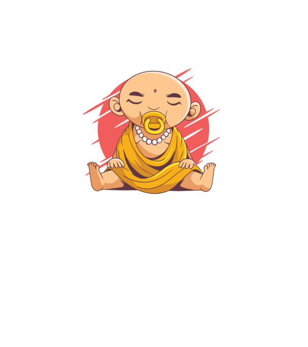 Baby Buddha cu suzetă tricou amuzant model turcoaz pe tricou