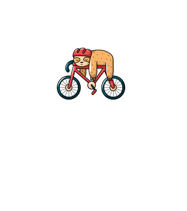Leneș pe bicicletă model turcoaz pe tricou