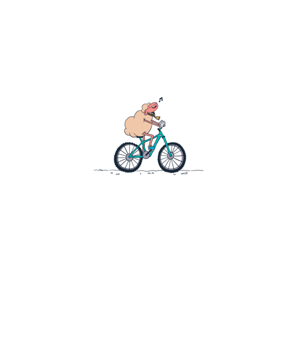 Miel cu bicicletă model alb pe tricou