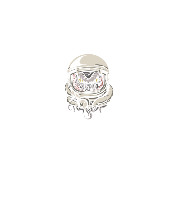 Cthulhu Astronaut model negru pe tricou