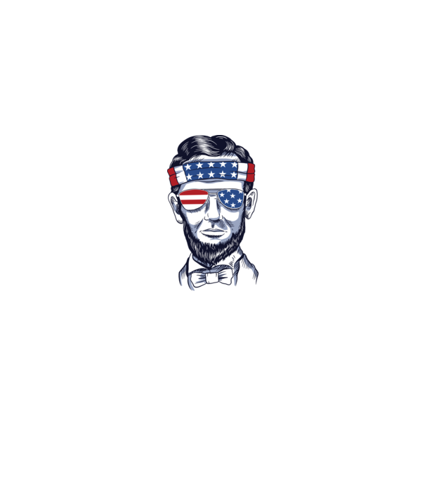 Lincoln USA model gri pe tricou