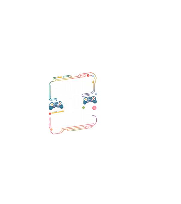 Born to Game Pixel Negru model negru pe tricou