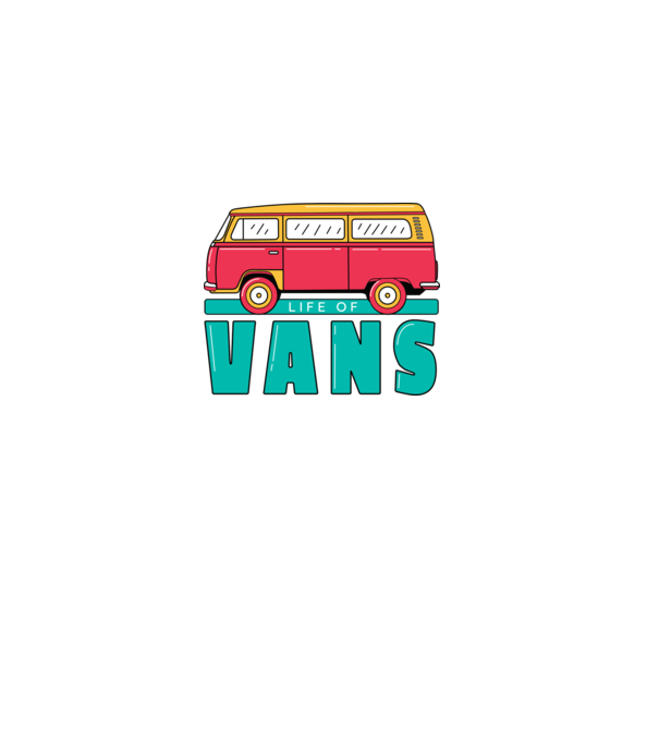 Life of Vans model alb pe tricou