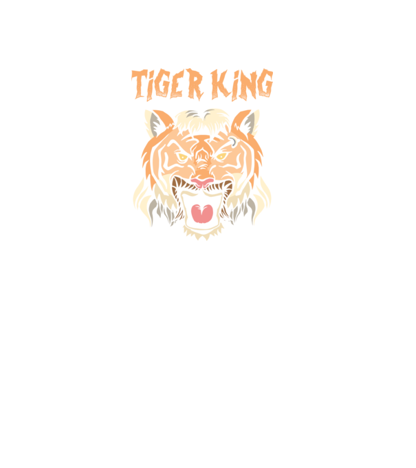 Tiger King model negru pe tricou