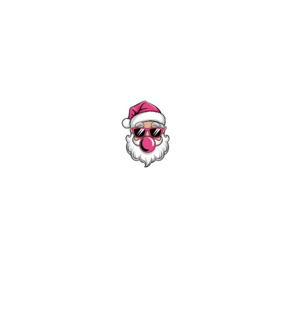 Bubble gum Santa 2 model albastru jeanși pe tricou