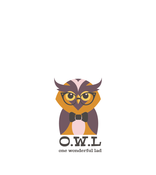 OWL - One wonderful Lad model nisipiu pe tricou