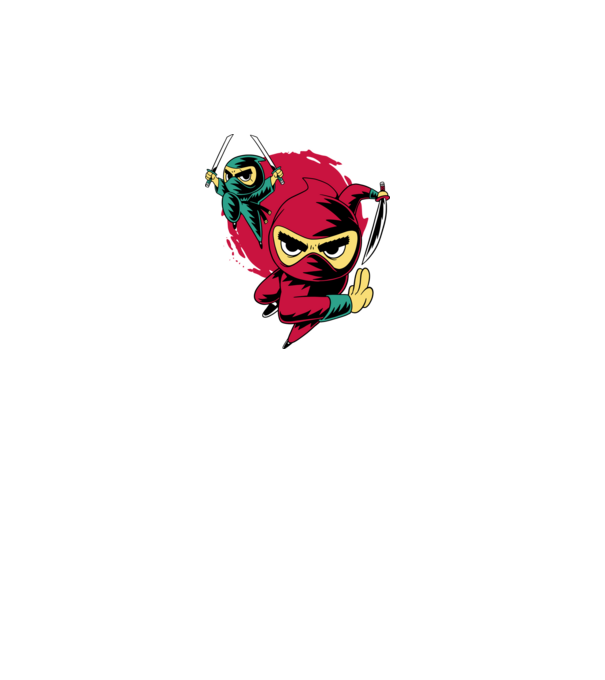Tricou Ninja model turcoaz pe tricou