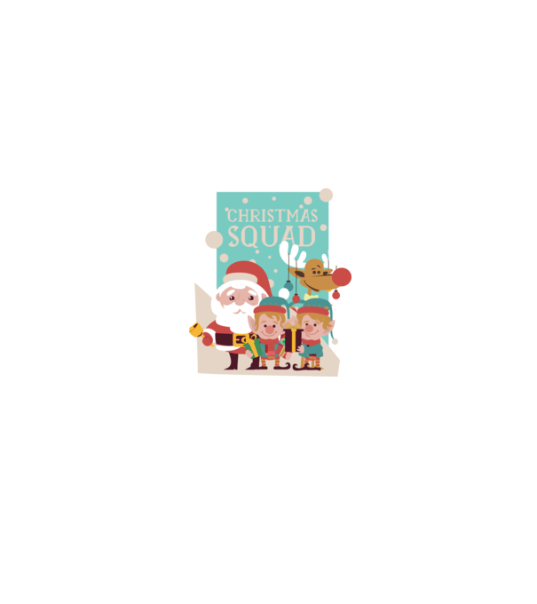 Christmas Squad Echipa de Crăciun model negru pe tricou
