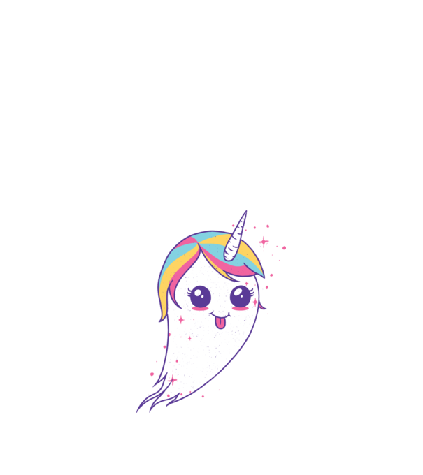 Unicorn Fantoma model nisipiu pe tricou