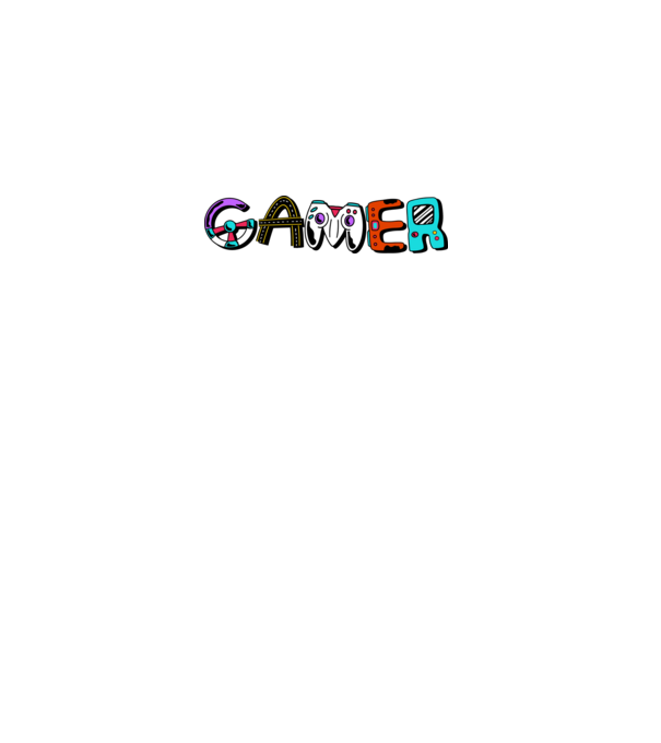 Inscripție Gamer model gri pe tricou