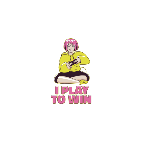 Anime fată Gamer model albastru închis pe tricou