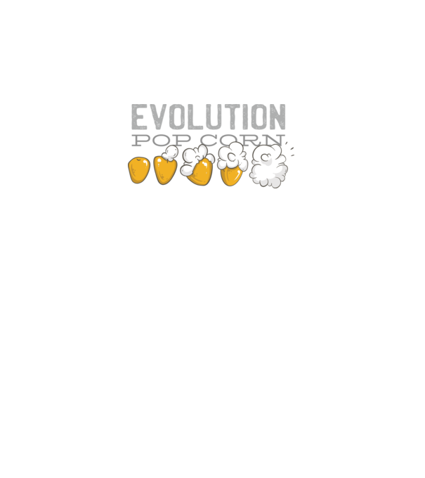 Evoluție Popcorn model negru pe tricou