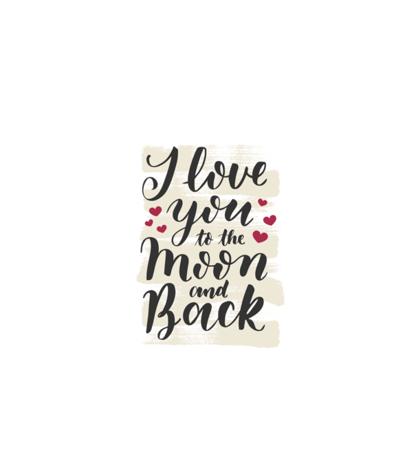 'I love you to the moon and back tricou drăguț Valentine''s Day' model gri pe tricou