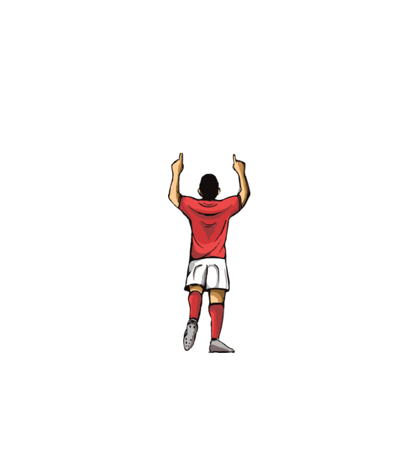 Fotbalist sărbătorind golul model turcoaz pe tricou