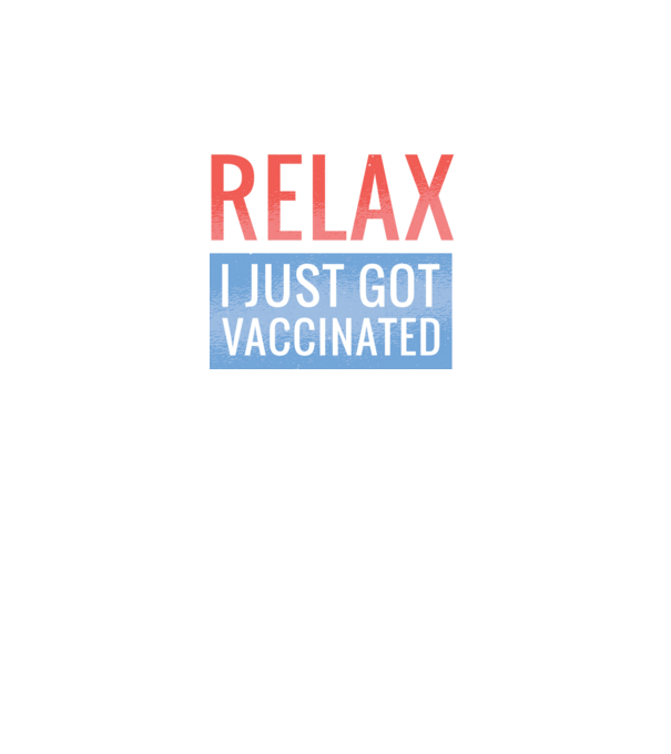 Fii calm, sunt vaccinat model negru pe tricou