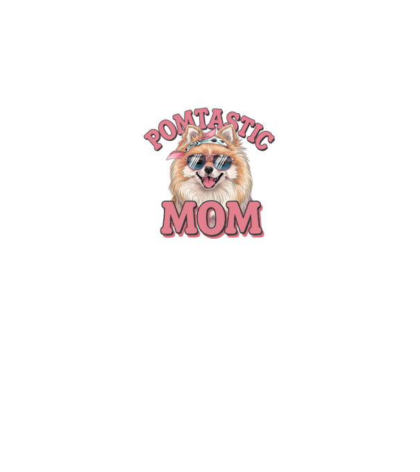 Pomtastic Mom model alb pe tricou