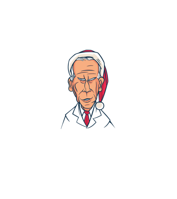 Crăciun Biden model negru pe tricou