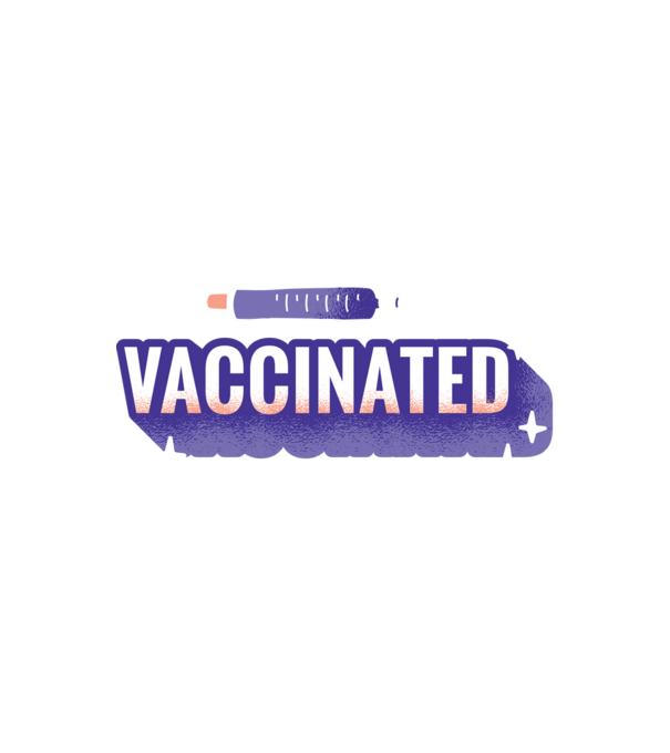 Vaccinat model negru pe tricou