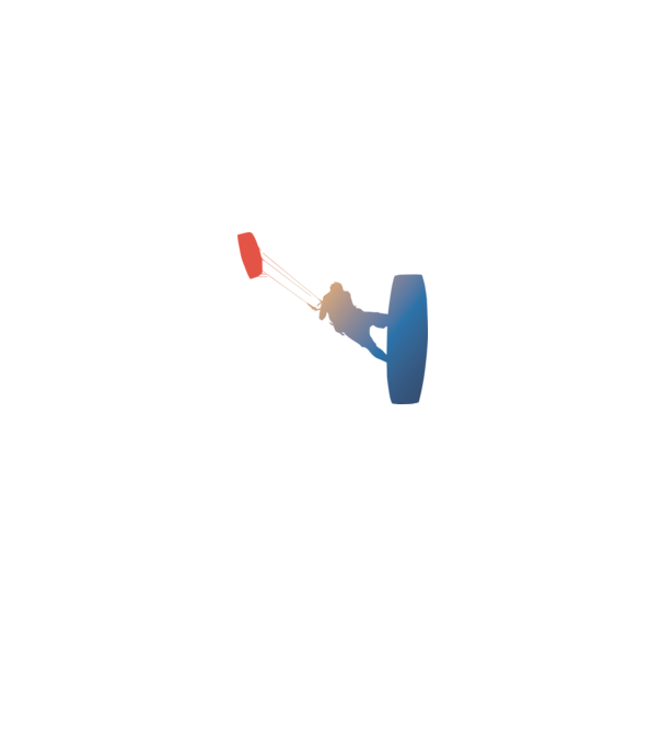 Kite Surfer model alb/roșu pe tricou