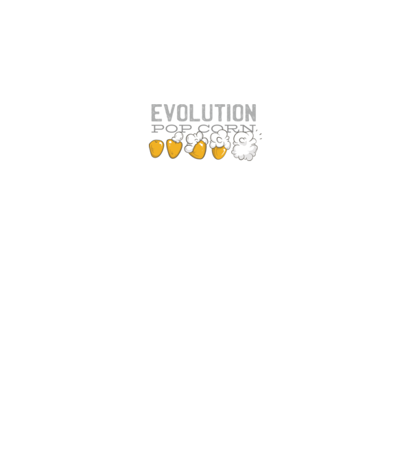 Evoluție Popcorn model negru pe tricou