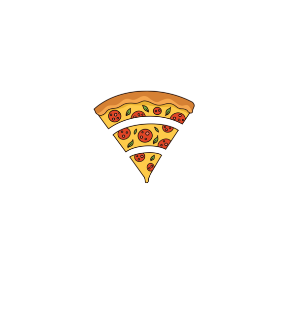 Felie de pizza Wifi model verde pe tricou