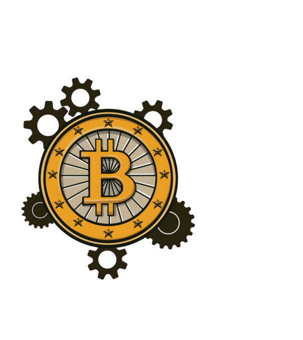 Mecanică Bitcoin model negru pe tricou