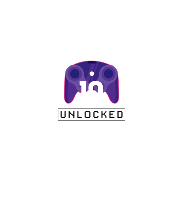 Level 10 Unlocked Gamer Birthday model negru pe tricou