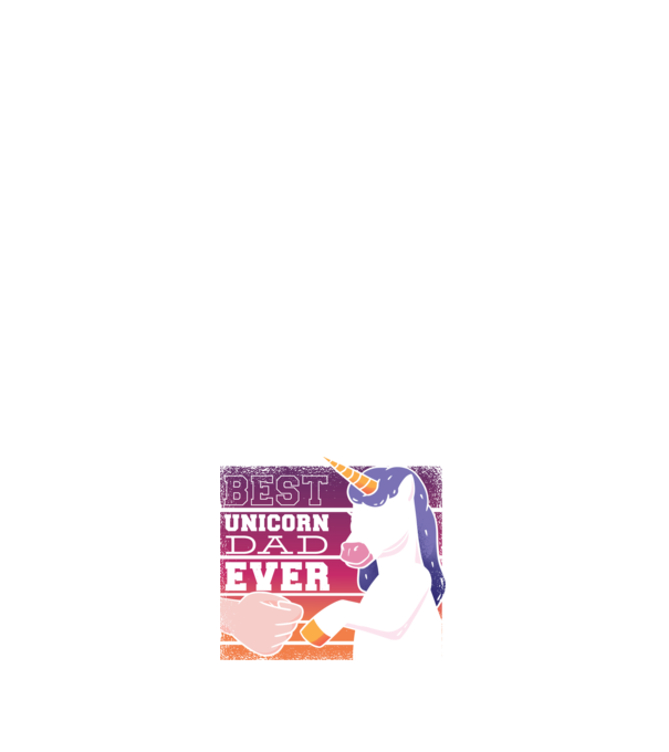 Cel mai bun Tată Unicorn model albastru închis pe tricou