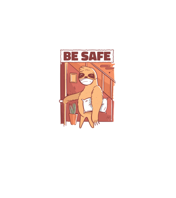 Leneș Be Safe model negru pe tricou