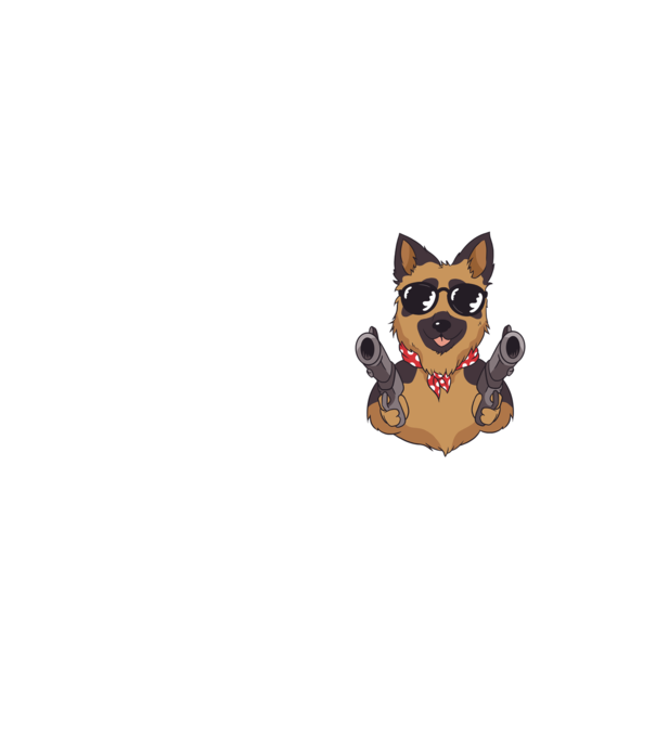 Pew Pew Pew Madafakas Ciobănesc german model galben neon pe tricou
